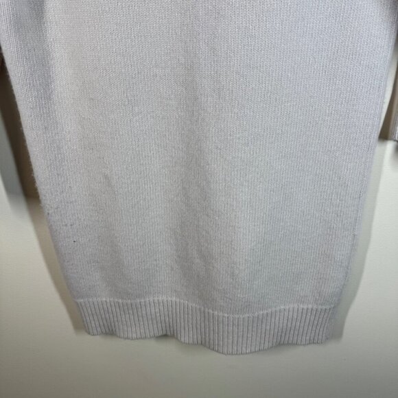 Stella McCartney Wool Cashmere Printed Sleeve Neutral Tunic Sweater Size 38 - Picture 9 of 16